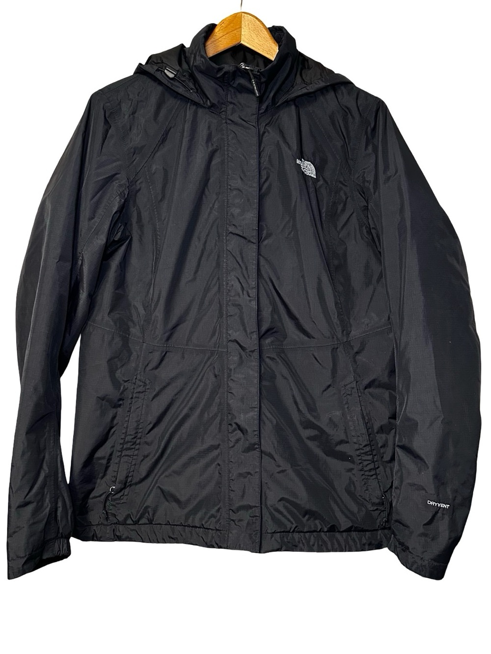 The North Face Women's Resolve Insulated Jacket Size Large Black Hooded Outdoor